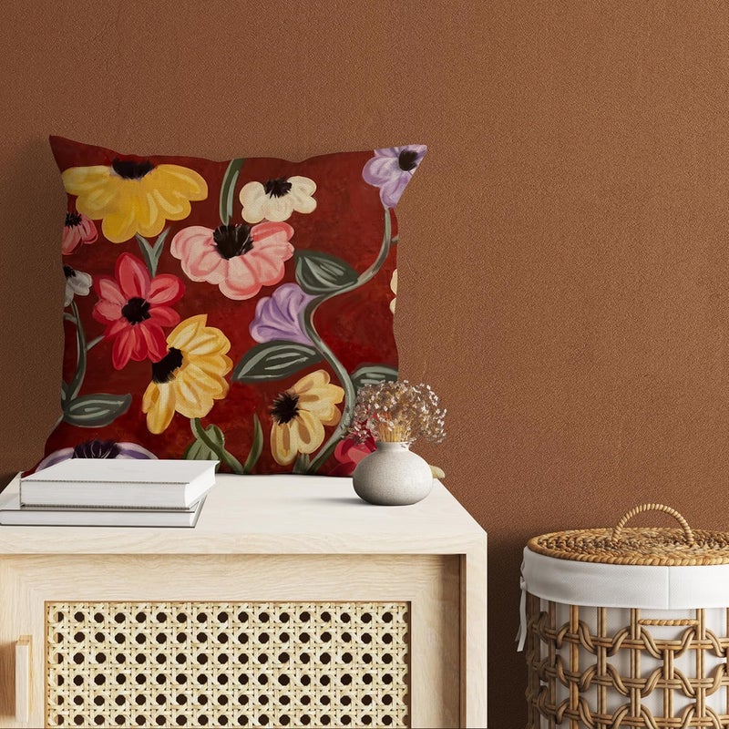 Bzelkry Flower Pillow Cover, Surprise Song Piano Floral Inspired Throw Pillow Covers, Fans Merch Birthday Gifts 18x18 Inches - Image 3